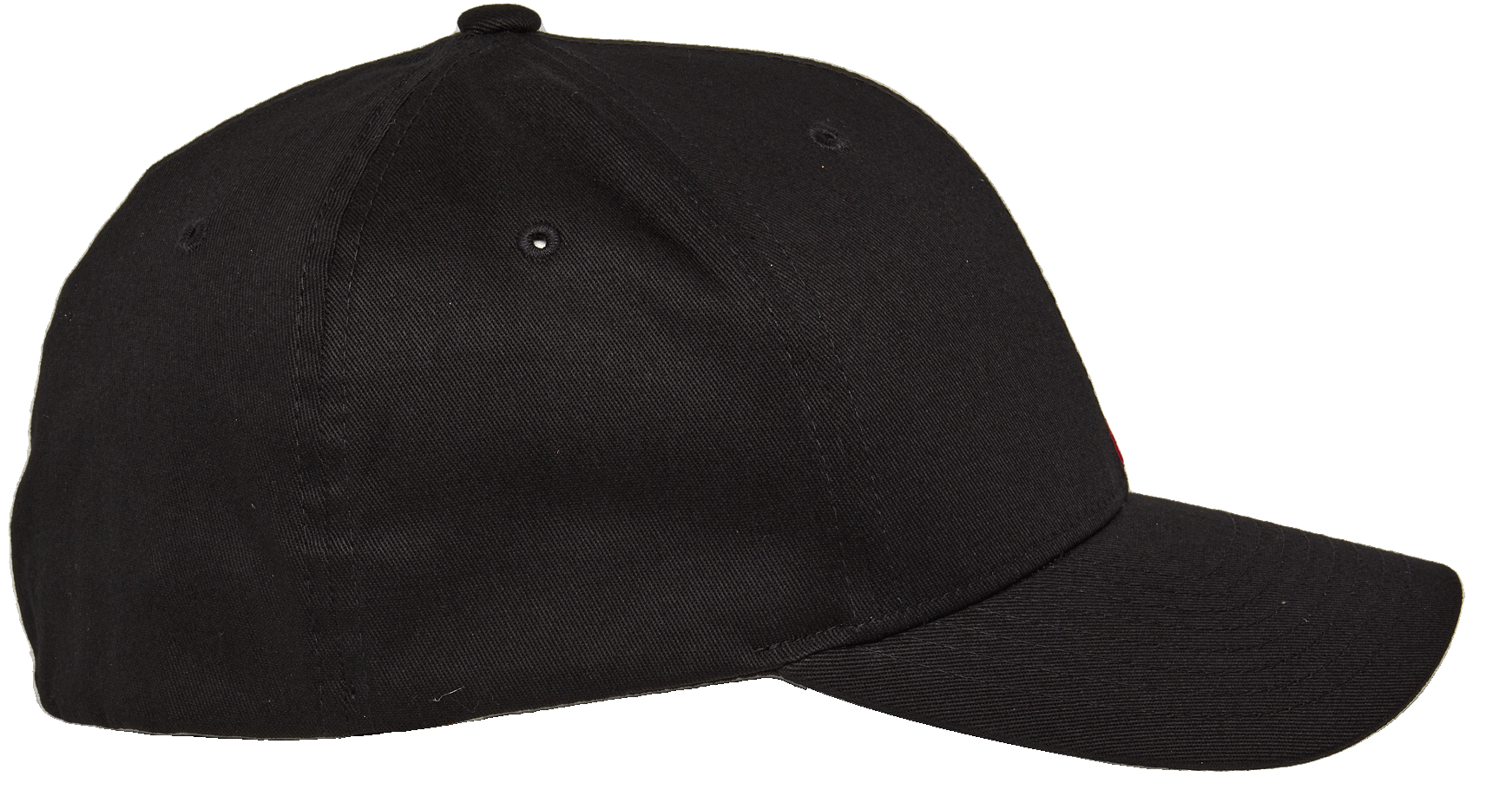 Alpinestars Corp Shift 2 Curved Brim, Baseball Cap, Black, side view profile, curved brim, structured crown with eyelets, casual motorsport-inspired headwear