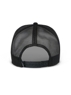 Alpinestars Flag Snapback Hat, White and Black, back view showing black mesh panels and adjustable snapback closure, casual motorsport headwear