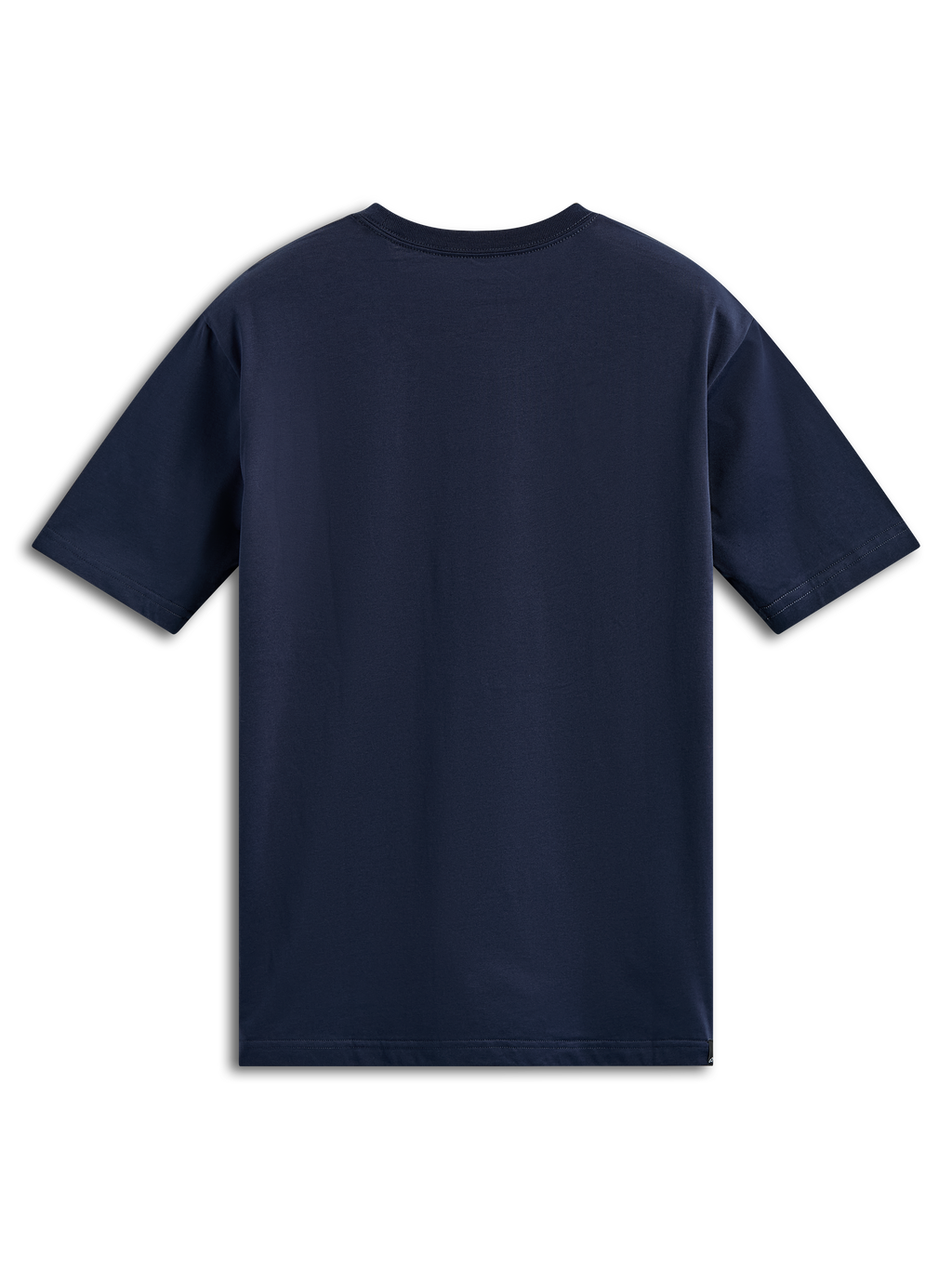 Alpinestars Ageless Shadow CSF Tee, Short Sleeve T-Shirt, Navy Blue, Back View, Plain and Casual Motorsport-Inspired Design