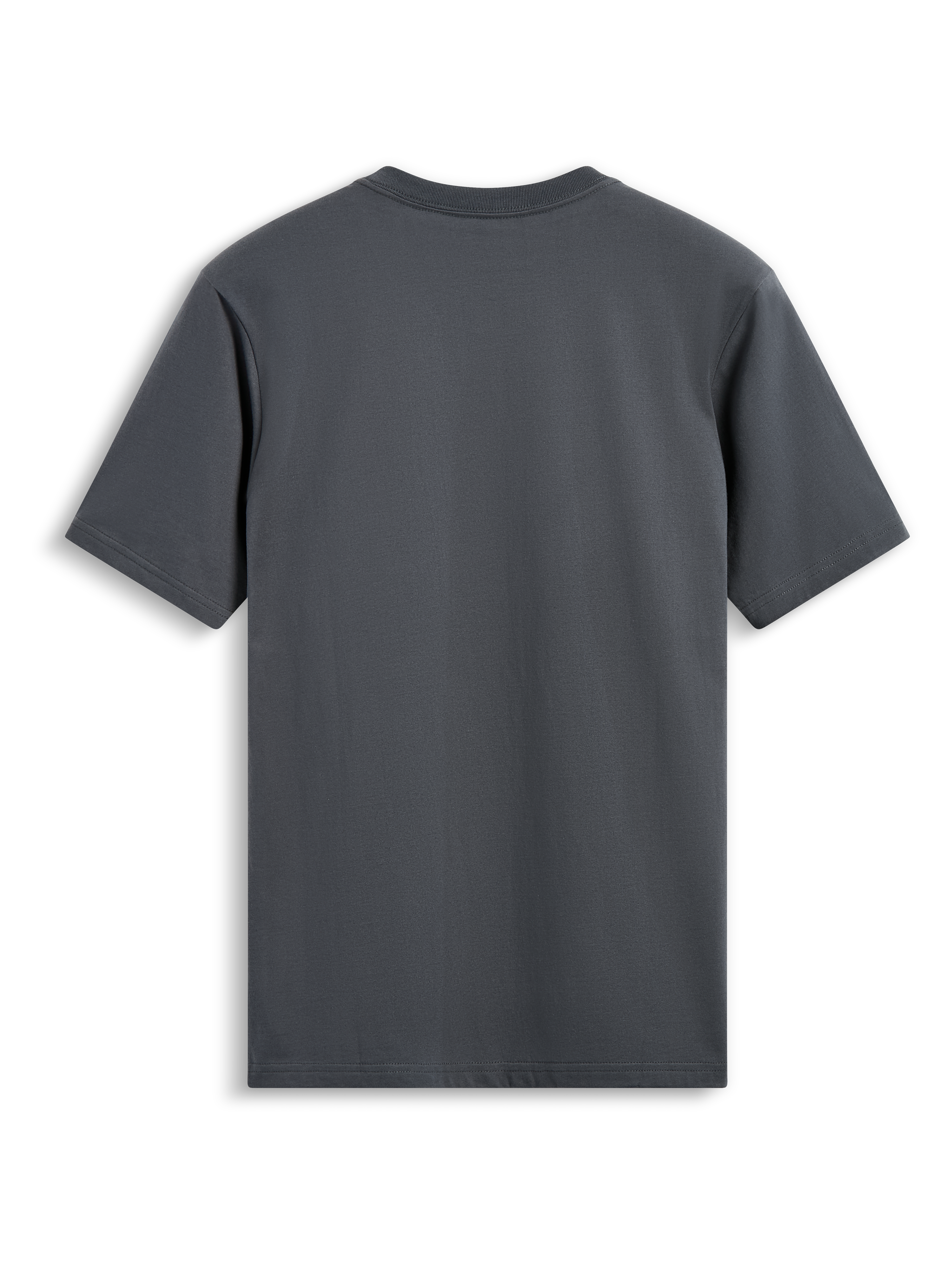 Alpinestars Always 2.0 CSF Tee, t-shirt de manga curta, cinzento carvão, vista traseira lisa, streetwear casual inspirado no desporto motorizado