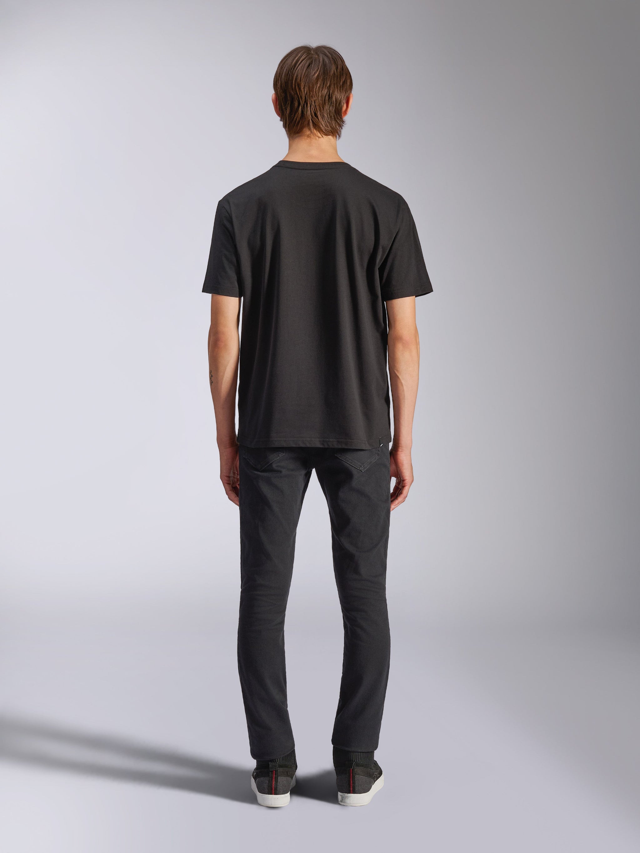 Alpinestars CSF Tee, Short Sleeve T-Shirt, Black, Back view on model, casual motorsport streetwear