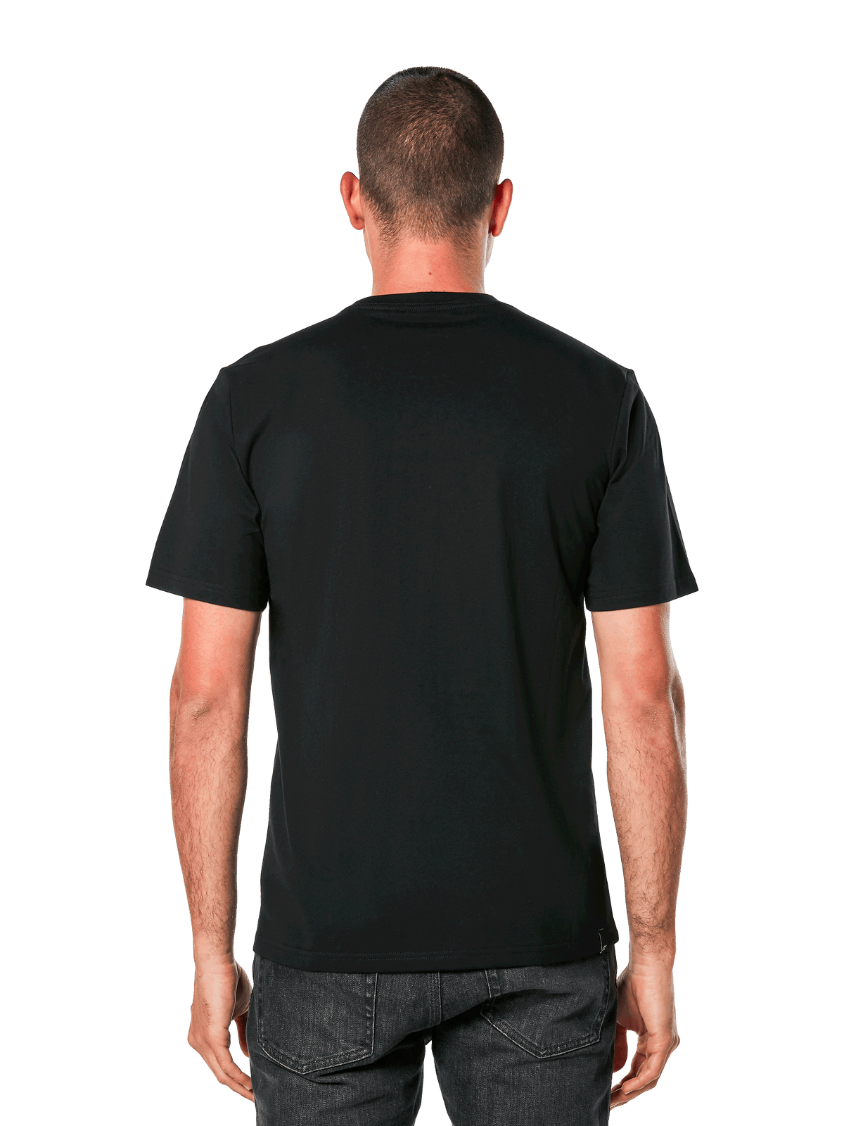 Alpinestars Cali 2.0 CSF Tee, T-shirt de manga curta, preta, vista traseira, streetwear casual de motorsport