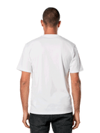 Alpinestars Galun CSF Tee, t-shirt de manga curta, branca, vista traseira simples, vestuário desportivo casual, streetwear