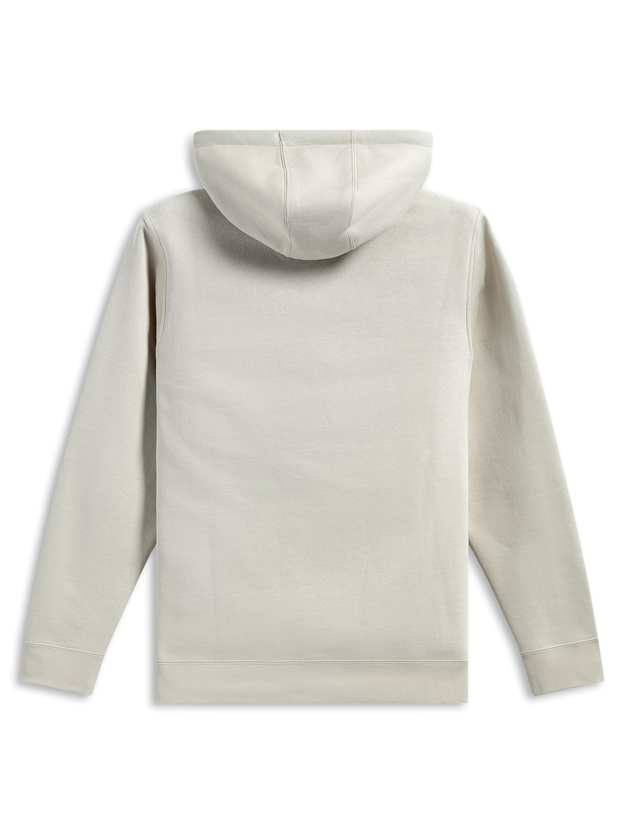 Alpinestars Pulse Hoodie, vista traseira, cor areia off-white, camisola em fleece casual, mangas compridas com punhos e bainha canelados, design com capuz, streetwear inspirado no desporto motorizado