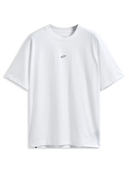 Alpinestars Focused Oversized CSF Tee, t-shirt de manga curta, branca, pequeno logótipo Astars preto no peito, corte oversized descontraído, streetwear casual de motorsport