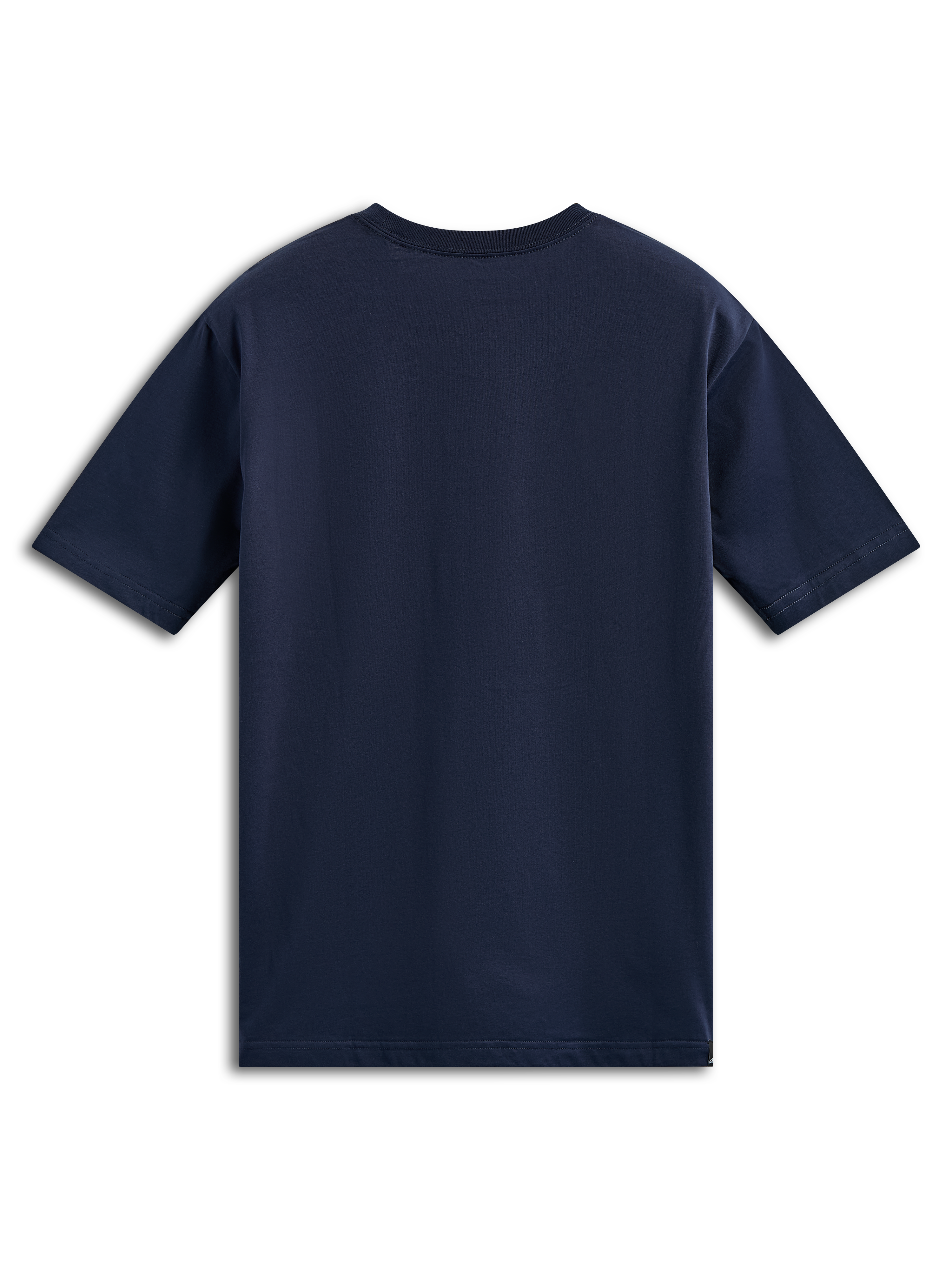 T-shirt Alpinestars Alter Oversized CSF, t-shirt de manga curta, azul marinho, vista traseira, design liso com um corte oversized descontraído, streetwear casual de desportos motorizados