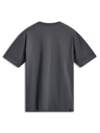 Alpinestars Ellipsoid CSF Tee, t-shirt de manga curta, charcoal, vista traseira, design liso com pequena etiqueta preta de logótipo na bainha, sportswear casual