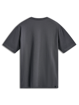 Alpinestars Ellipsoid CSF Tee, Short Sleeve T-Shirt, Charcoal, back view, plain design with small black logo tag on hem, casual sportswear