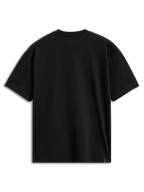 Alpinestars MX CSF Tee, Short Sleeve T-Shirt, Black, Back view, plain design with small branding label at the hem, Casual Motorsport Streetwear