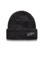Alpinestars Unload Rib Cuff Gorro, gorro de malha cinzento carvão melange com patch do logótipo Astar branco.