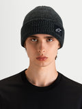 Gorro Unload Rib Cuff da Alpinestars, gorro de malha sportswear em cinzento melgaço, num modelo, com design canelado e logótipo de remendo tecido SAstars