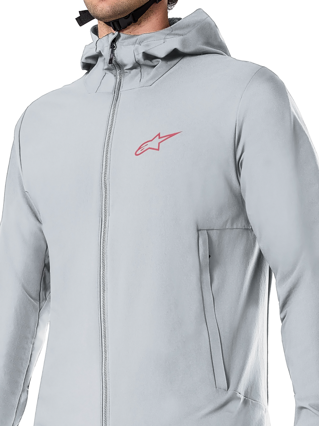 Alpinestars A-Dura Thermal Jacket, casaco de ciclismo, cinzento titânio, com capuz forrado a lã e bolsos com fecho de correr, isolamento leve PrimaLoft para BTT e ciclismo fora de estrada em tempo frio
