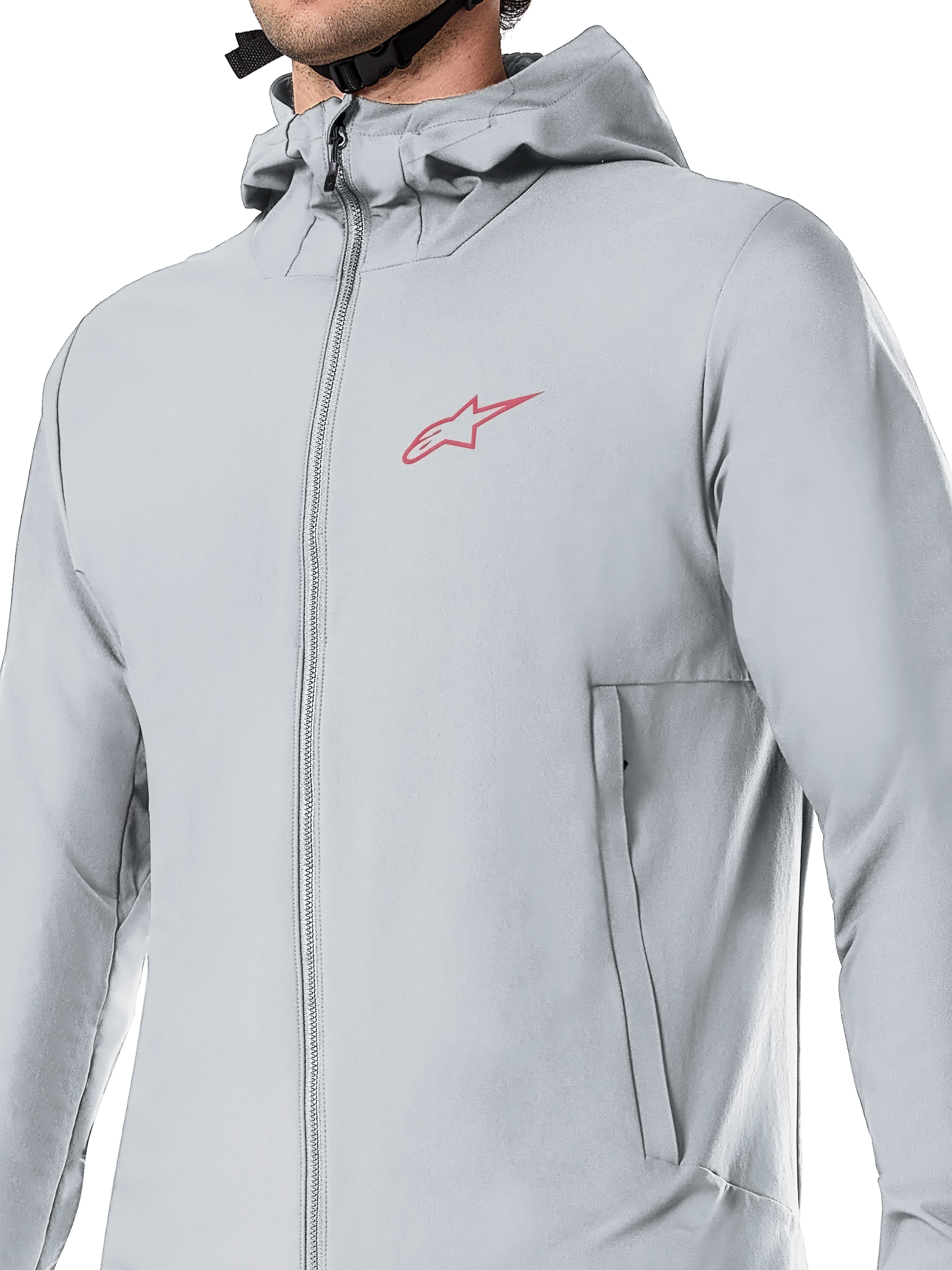 Alpinestars A-Dura Thermal Jacket, casaco de ciclismo, cinzento titânio, com capuz forrado a lã e bolsos com fecho de correr, isolamento leve PrimaLoft para BTT e ciclismo fora de estrada em tempo frio