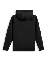 Alpinestars Harken Hoodie, hoodie de lã com capuz, preto, vista traseira, punhos e bainha canelados, streetwear casual inspirado no desporto motorizado