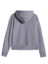 Hoodie Alpinestars Essentials Ageless, estilo urbano casual, prateado, vista traseira de pulôver de manga comprida, com punhos e bainha canelados, design minimalista com acabamento de lavagem de pedra