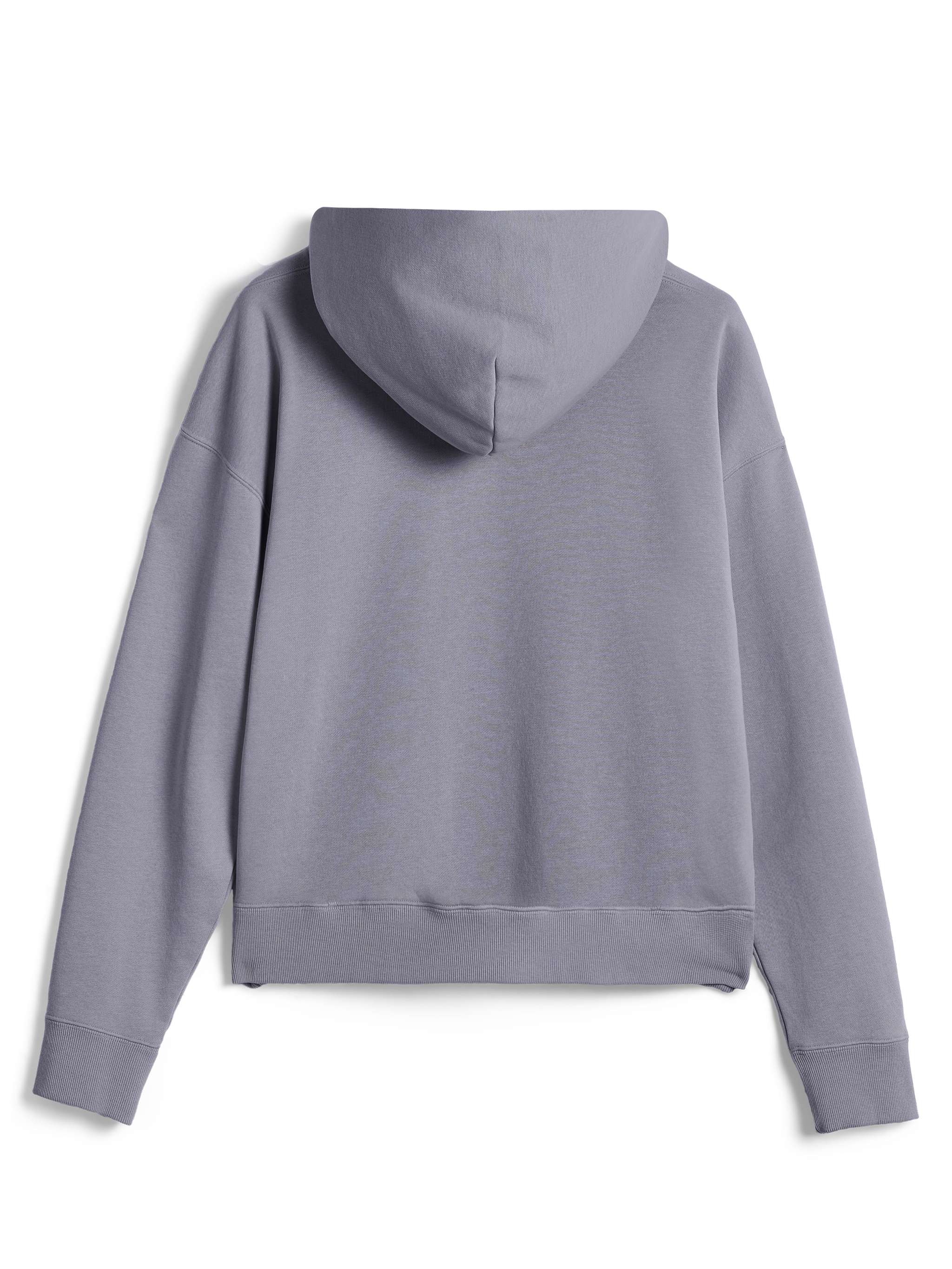 Hoodie Alpinestars Essentials Ageless, estilo urbano casual, prateado, vista traseira de pulôver de manga comprida, com punhos e bainha canelados, design minimalista com acabamento de lavagem de pedra