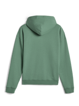 Alpinestars Essentials Ageless Zip Hoodie, streetwear casual, Verde Cactus, vista traseira mostrando o ajuste relaxado e punhos canelados, fleece compacto premium de 330 gsm
