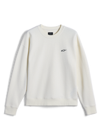 Alpinestars Essentials Ageless Crew, sweatshirt de gola redonda, Off White, pequeno logótipo Alpinestars preto no peito, gola, punhos e bainha canelados, streetwear casual inspirado no desporto motorizado