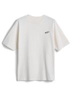 Alpinestars Essentials Ageless SS Tee, t-shirt de manga curta, Off White, pequeno logótipo de estrela da Alpinestars a preto no peito, streetwear casual inspirado no desporto motorizado