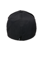 Alpinestars Ageless Reflex Waterproof Hat, boné preto, vista traseira, com construção flex-back, tecido técnico impermeável e uma pequena etiqueta preta com o logótipo Astars branco na base.