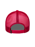 Alpinestars Ageless Snapback Chapéu, boné trucker vermelho, vista traseira com painéis de rede respiráveis, fecho snapback ajustável, etiqueta com logótipo