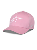 Alpinestars Ageless Multi Hat, Pink Baseball Cap, Curved Brim, White 3D Astars Logo, Structured Crown, Casual Sportswear