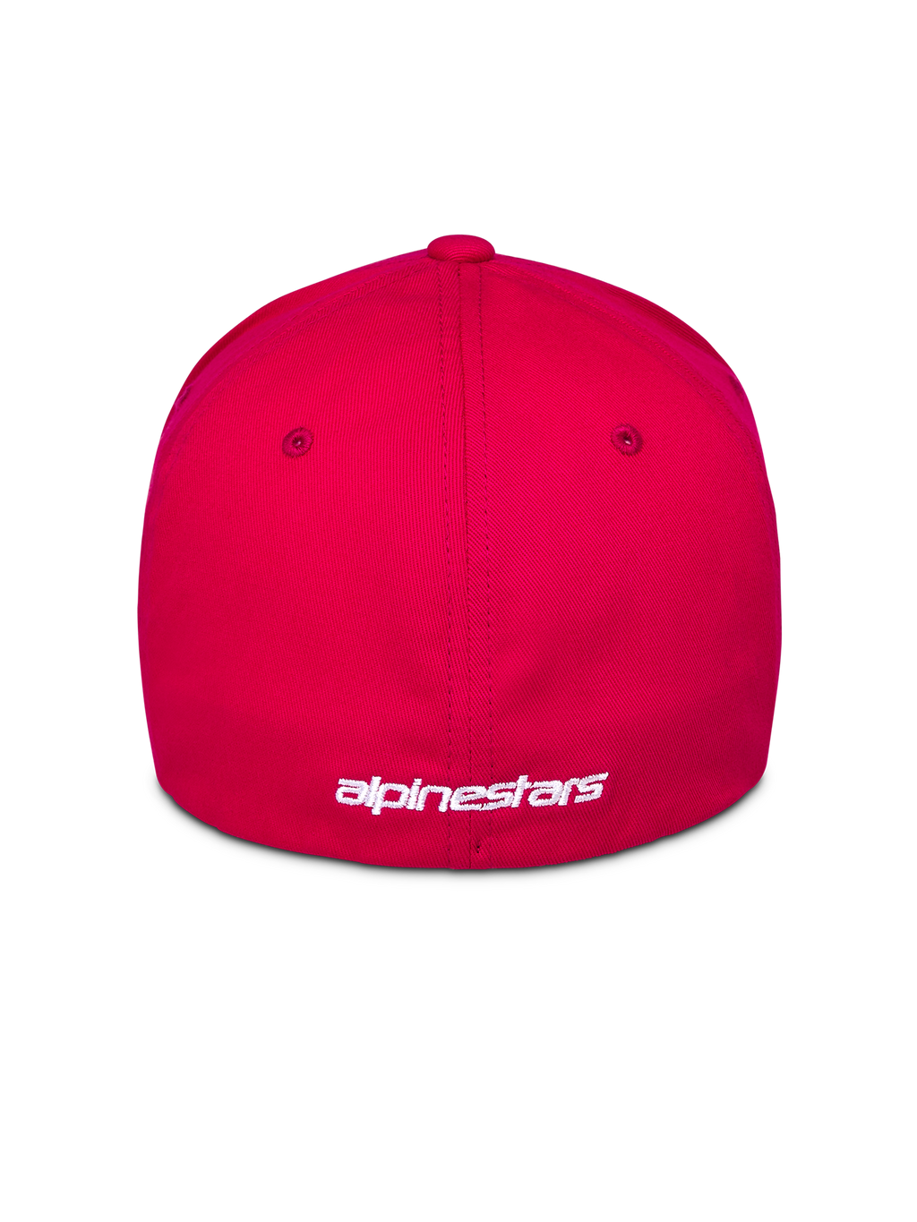 Alpinestars Corp Shift Multi Hat, boné vermelho, vista traseira com logótipo bordado a branco, design flex-back, vestuário desportivo casual inspirado no desporto motorizado