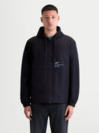 Alpinestars Casaco Corta-Vento Speeder Resolve, casaco de sportswear para homem, preto, construção leve com capuz ajustável, fecho de correr frontal e logótipo Astars no peito com a inscrição 'One Goal. One Vision.'