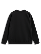 Alpinestars Guise Oversized Crew, black unisex sportswear fleece pullover shown from the back with a relaxed fit.