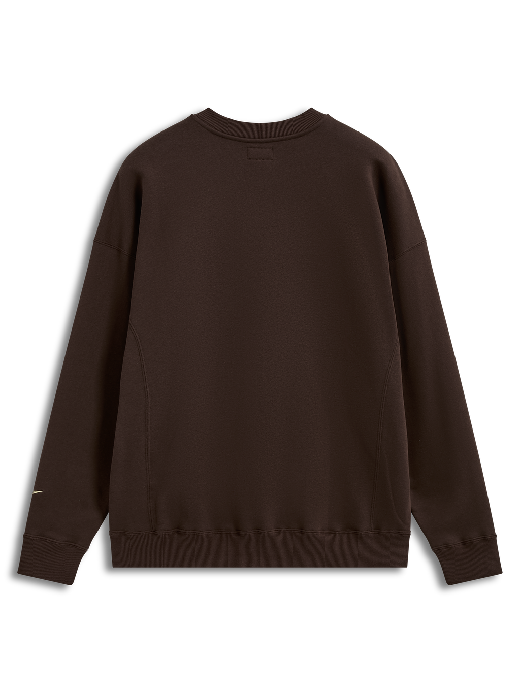 Alpinestars Guise Oversized Crew, camisola de sportswear, castanha, vista traseira, em fleece com punhos e bainha canelados