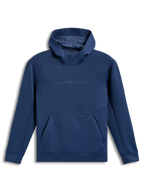 Alpinestars Datrix Hoodie, camisola com capuz azul em fleece tri-blend, logótipo tonal no peito e capuz forrado em malha.