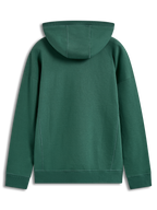 Alpinestars Shaw Oversized Hoodie em verde, vista traseira de hoodie de fleece com costuras estruturais no corpo e capuz.