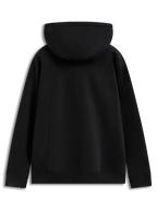 Alpinestars Prelude Oversized Hoodie, hoodie de lã preto, vista traseira com capuz e punhos canelados, sportswear casual