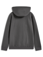 Alpinestars Prelude Oversized Hoodie, fleece cinzento carvão, vista traseira com ajuste relaxado e capuz