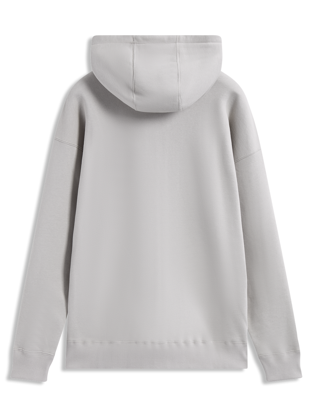 Alpinestars Entity Oversized Hoodie, cinzento, vista traseira, ajuste largo em fleece, punhos canelados e capuz grande.