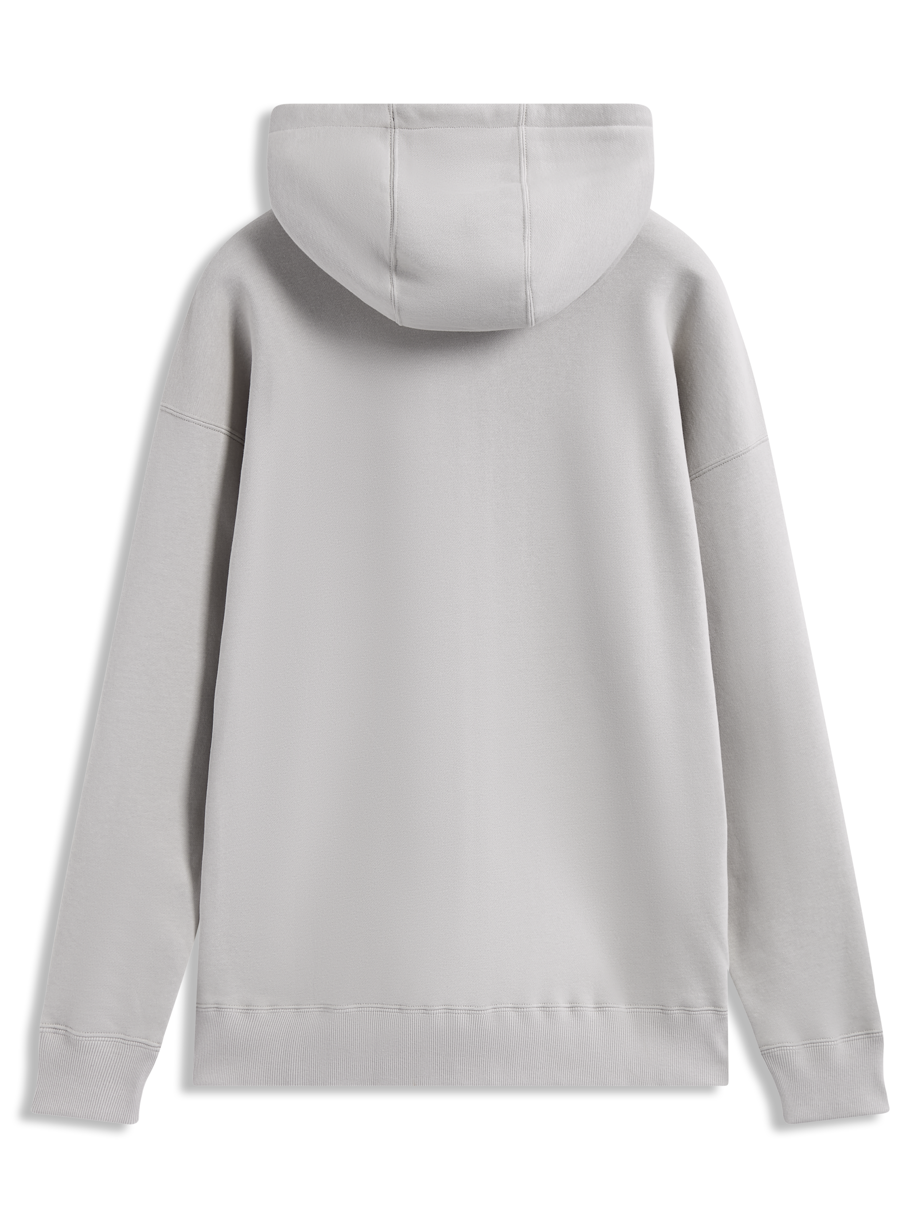 Alpinestars Entity Oversized Hoodie, cinzento, vista traseira, ajuste largo em fleece, punhos canelados e capuz grande.