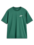 Alpinestars Checkback Oversized CSF Tee, t-shirt de manga curta verde com logótipo Astars branco, estilo sportswear.