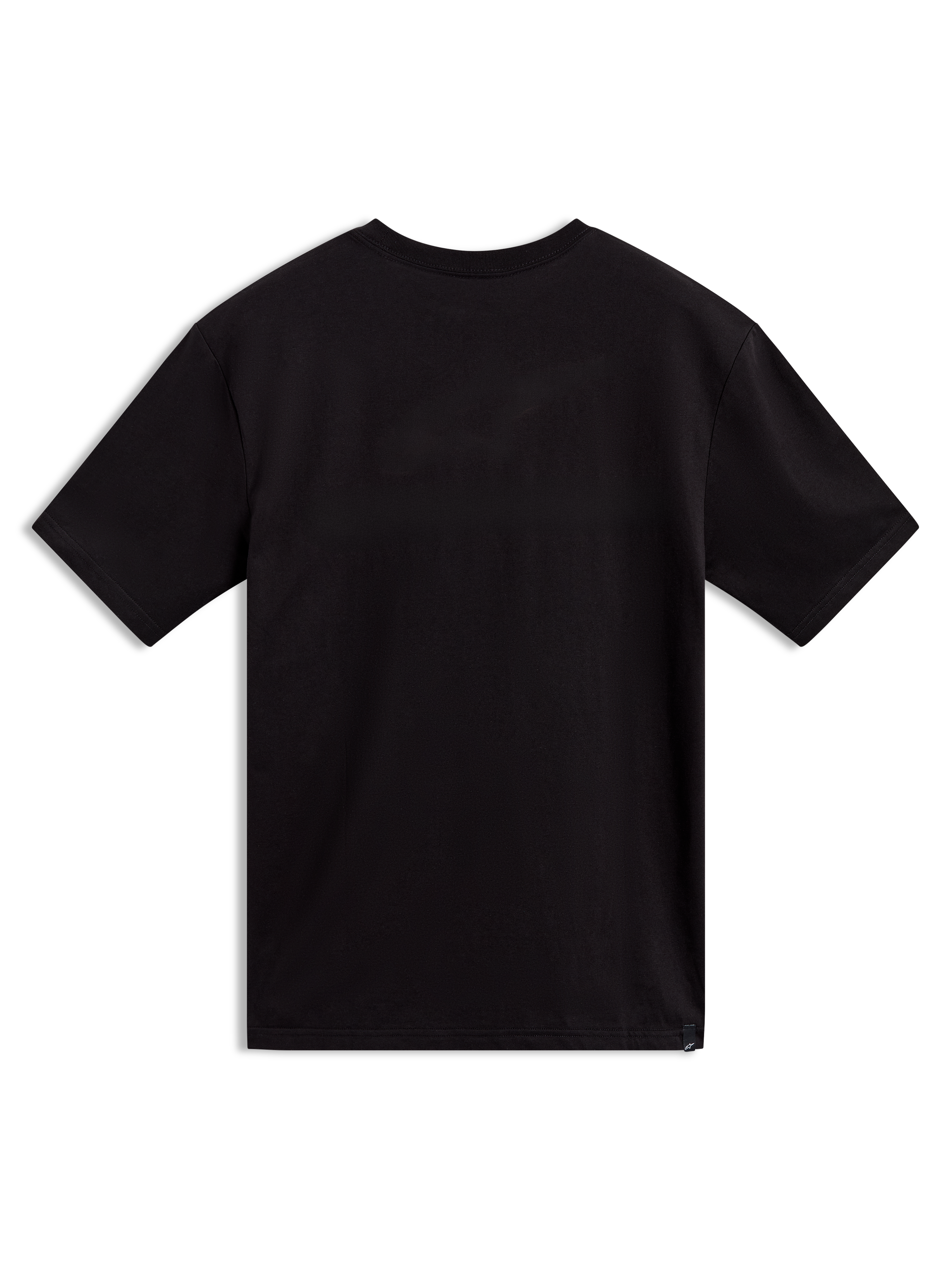 Alpinestars Elliptogrit CSF Tee, t-shirt de manga curta preta, vista traseira, design casual de sportswear.