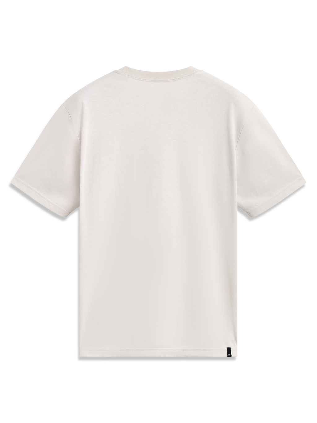 Alpinestars Elliptogrit CSF Tee, t-shirt de manga curta bege, vista traseira, tecido macio em mistura de algodão, sportswear.