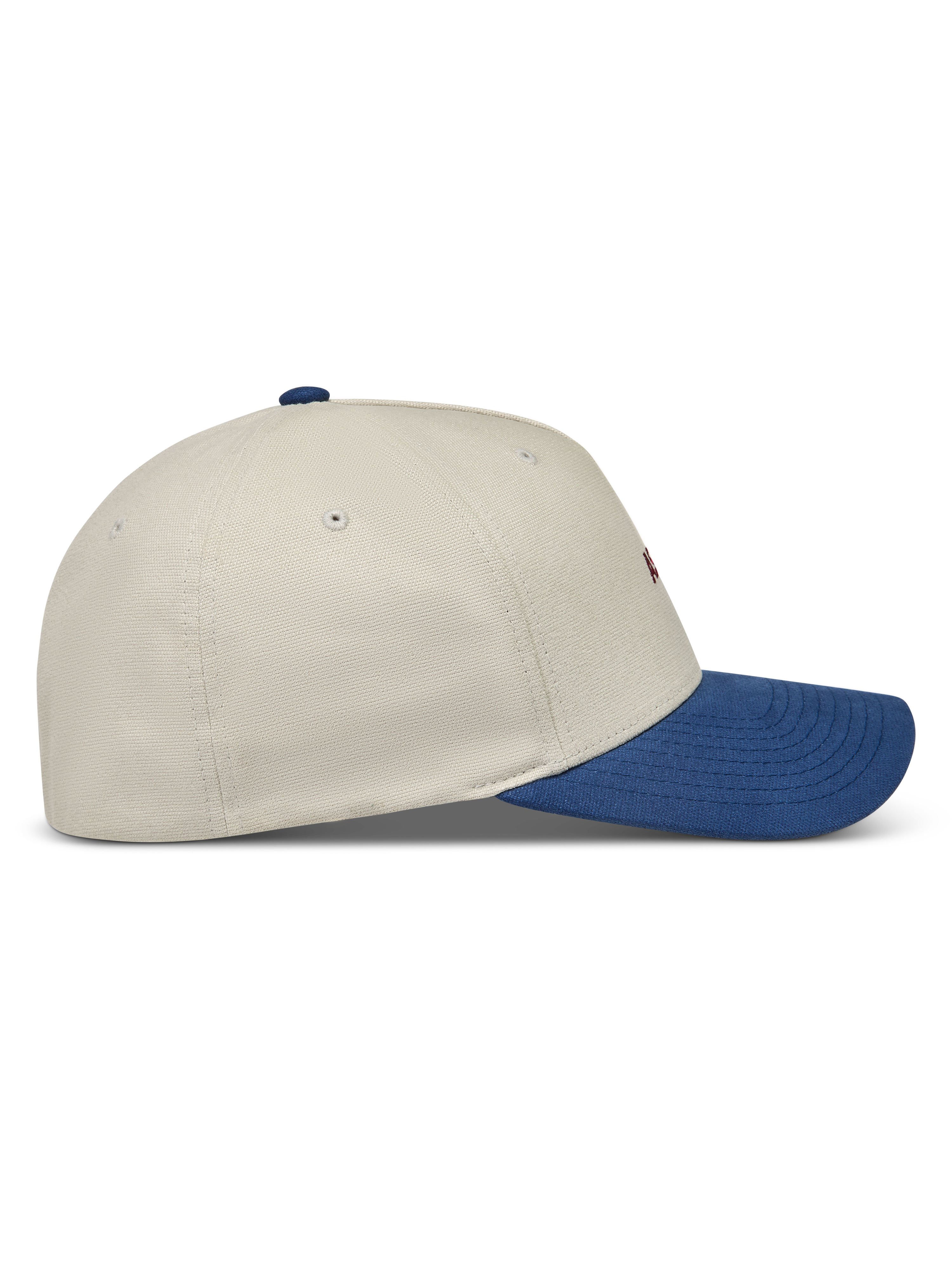 Alpinestars County Canvas Chapéu, boné sportswear areia e azul com aba curva e coroa estruturada.