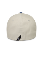 Alpinestars County Canvas Chapéu, boné areia e azul, vista traseira com costas flexíveis e tecido oxford peached.