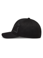 Alpinestars Maze Chapéu, boné de aba curva para sportswear, preto, tecido de sarja com logótipo Astars texturizado.