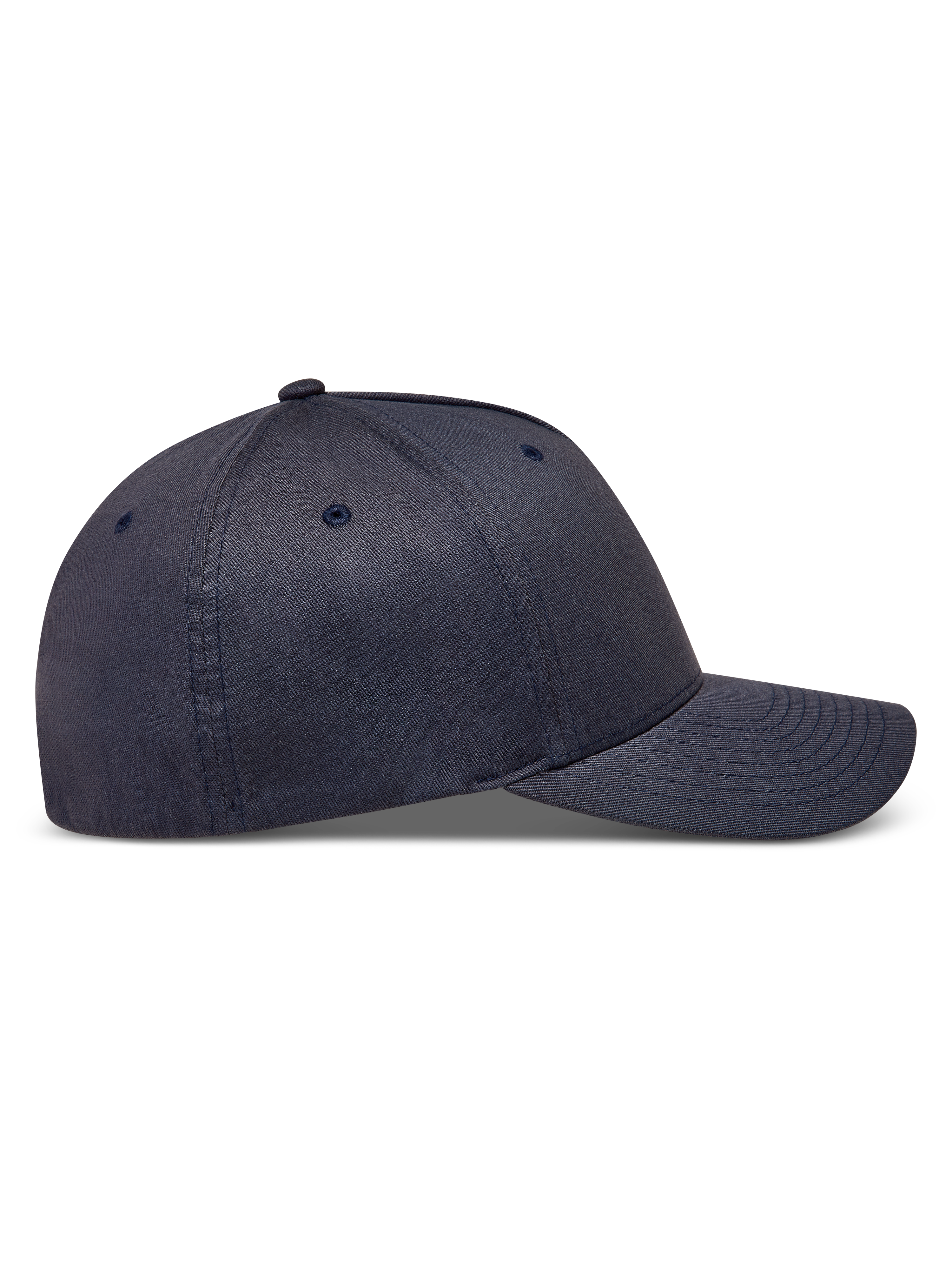 Alpinestars Maze Chapéu, boné sportswear cinzento-escuro com aba curva, coroa estruturada e tecido de sarja, vista de perfil.