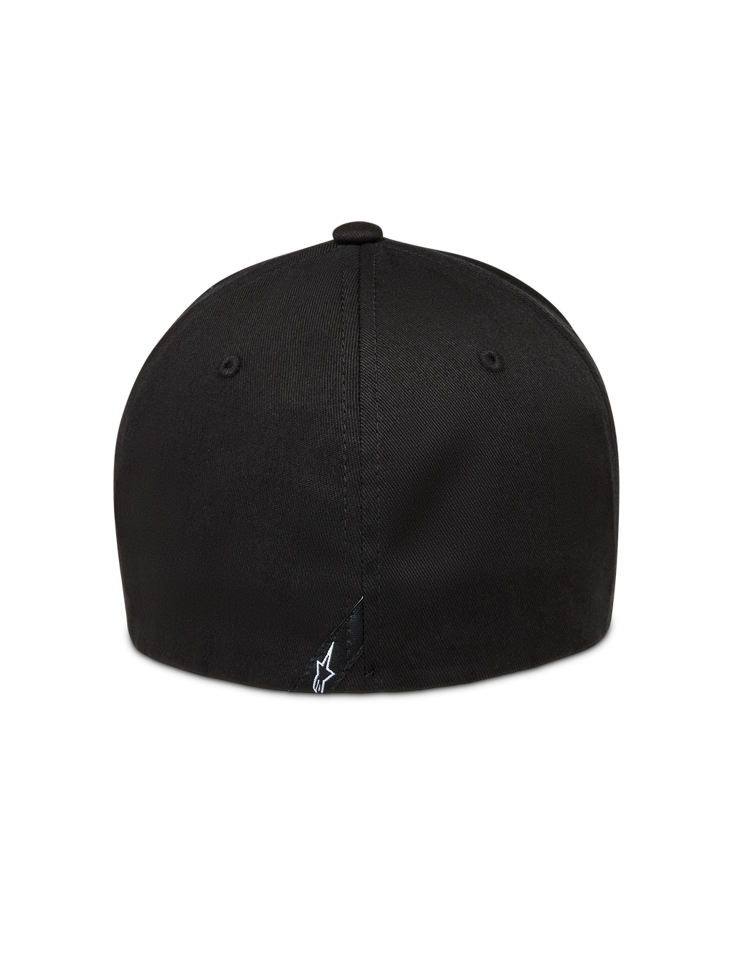 Alpinestars Arclight Hat, boné preto de coroa estruturada com pequeno logótipo Astars branco bordado na traseira.