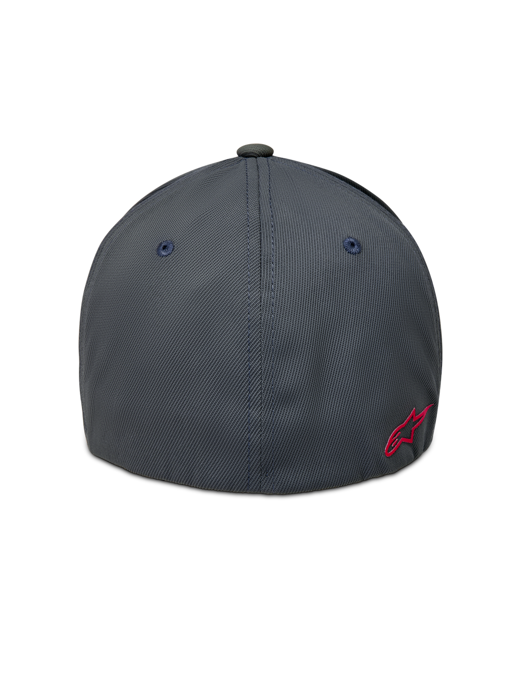 Alpinestars Points Chapéu, boné sportswear cinzento escuro com logótipo vermelho atrás, em nylon tactel e ajuste flex-back.