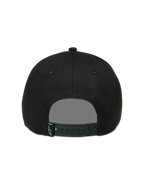 Alpinestars Acme Snapback, boné de sportswear, preto, vista traseira com fecho ajustável e etiqueta com logótipo.