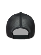 Alpinestars Augment Boné trucker, vista traseira em malha preta com fecho ajustável, casual sportswear.