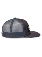 Alpinestars Ten Trucker Hat, Dark Grey casual sportswear cap with breathable mesh back, flat bill, and structured crown.