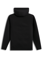 Alpinestars Ageless V3 Hoodie, vista traseira, camisola com capuz preta em fleece, punhos e bainha canelados.