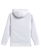 Alpinestars Blaze V3 Hoodie, vista traseira, branco sólido, camisola com capuz em fleece, mangas compridas com punhos e bainha canelados, vestuário desportivo casual